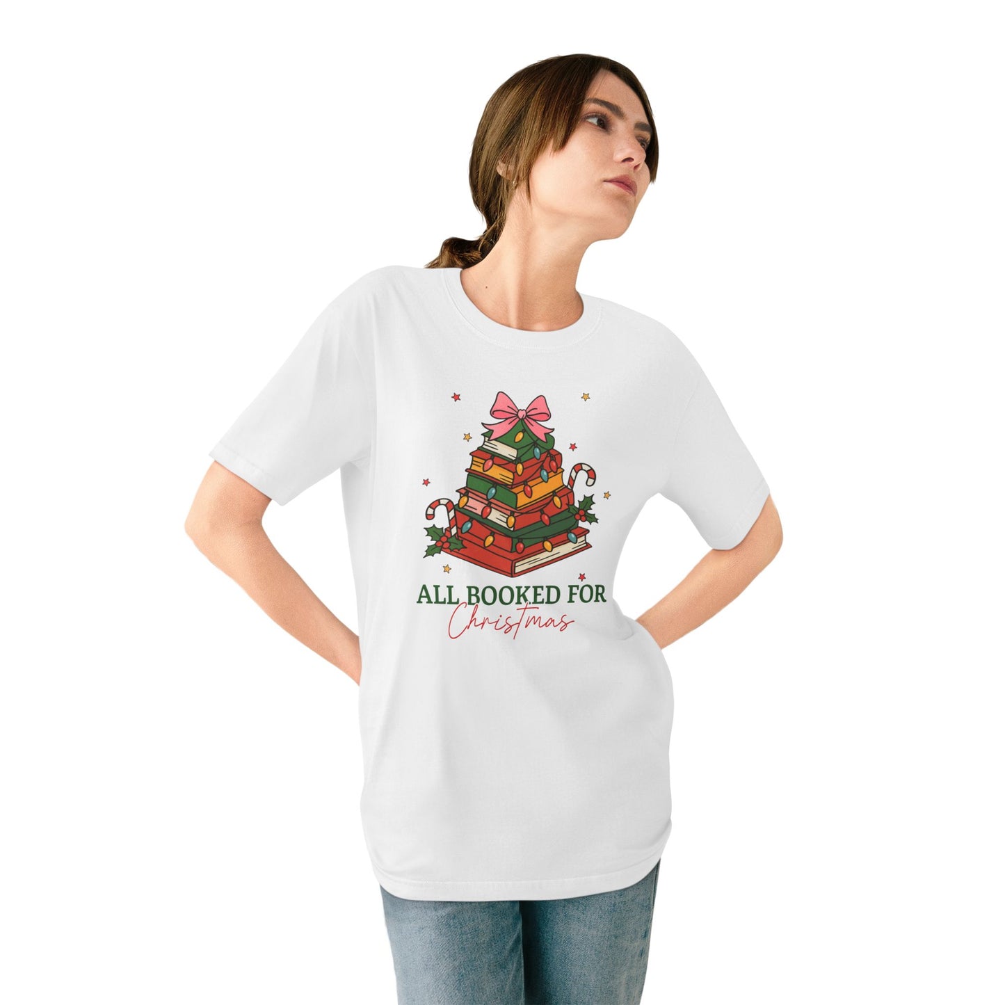 All Booked for Christmas Tee