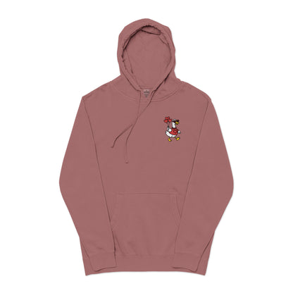 Vintage Pigment-Dyed Hoodie Embroidered Duck
