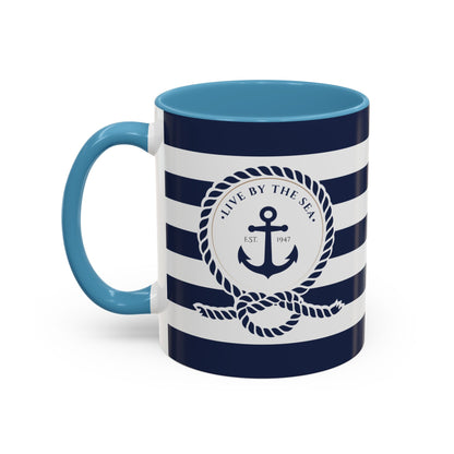 Nautical Striped Accent Mug