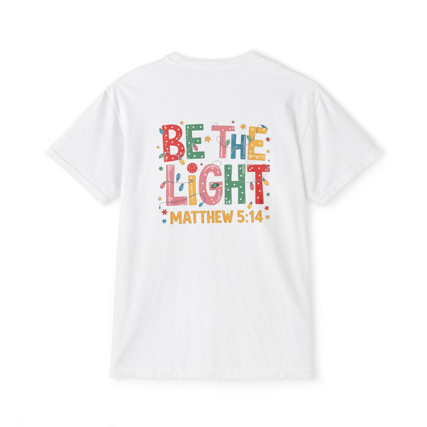Inspirational Christian Tee — “Be The Light” Matthew 5:14