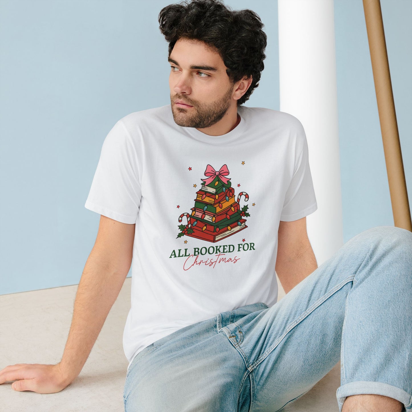 All Booked for Christmas Tee
