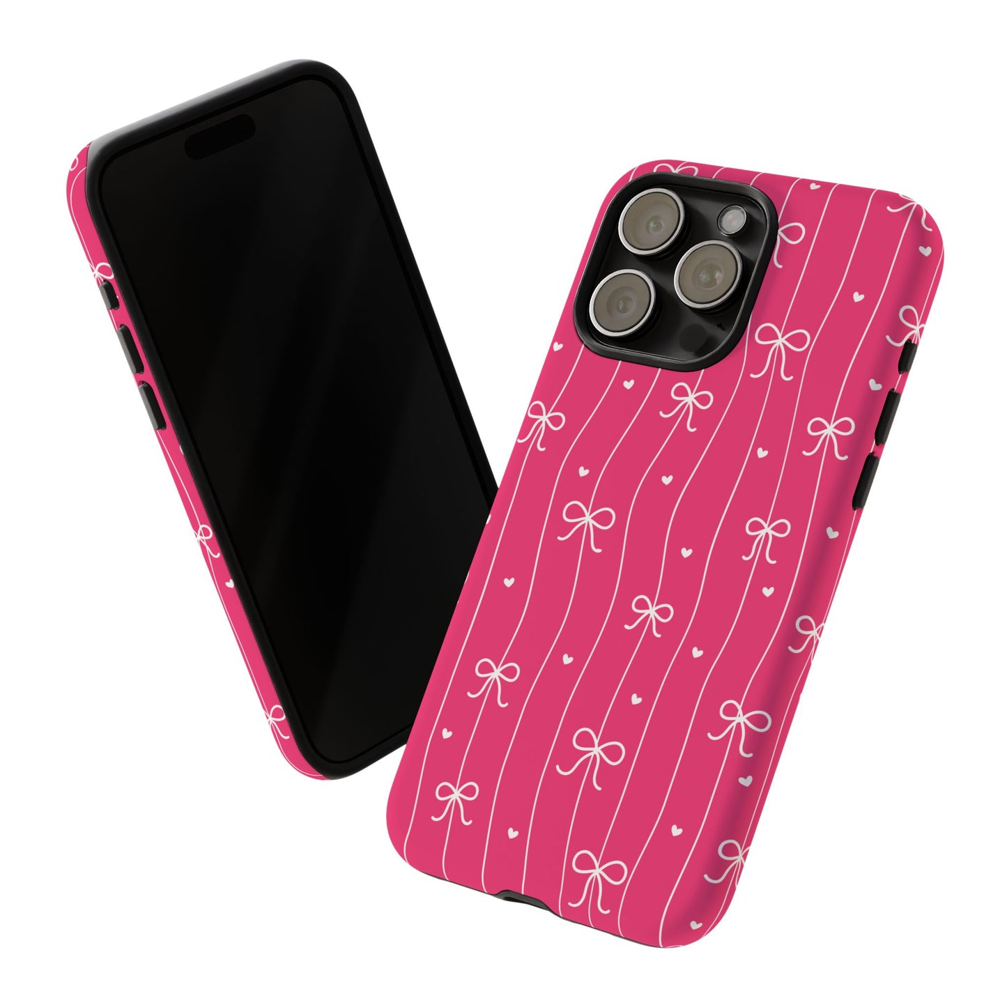 Heart & Ribbon Pink Phone Case
