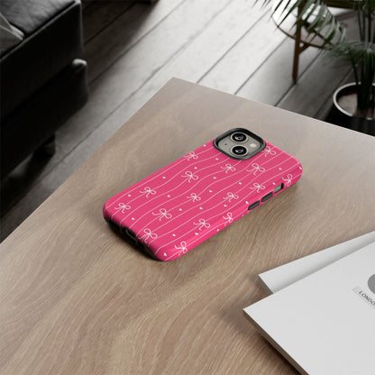 Heart & Ribbon Pink Phone Case