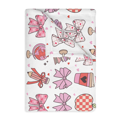 Pastel Study Velveteen Throw