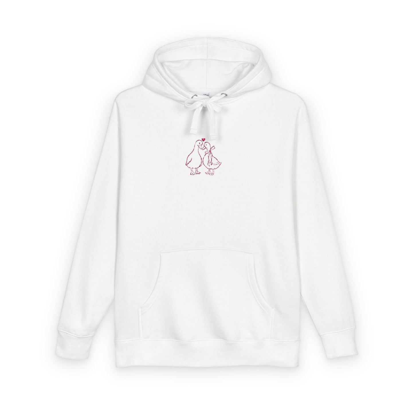 Duck Couple Sketch Hoodie Minimal