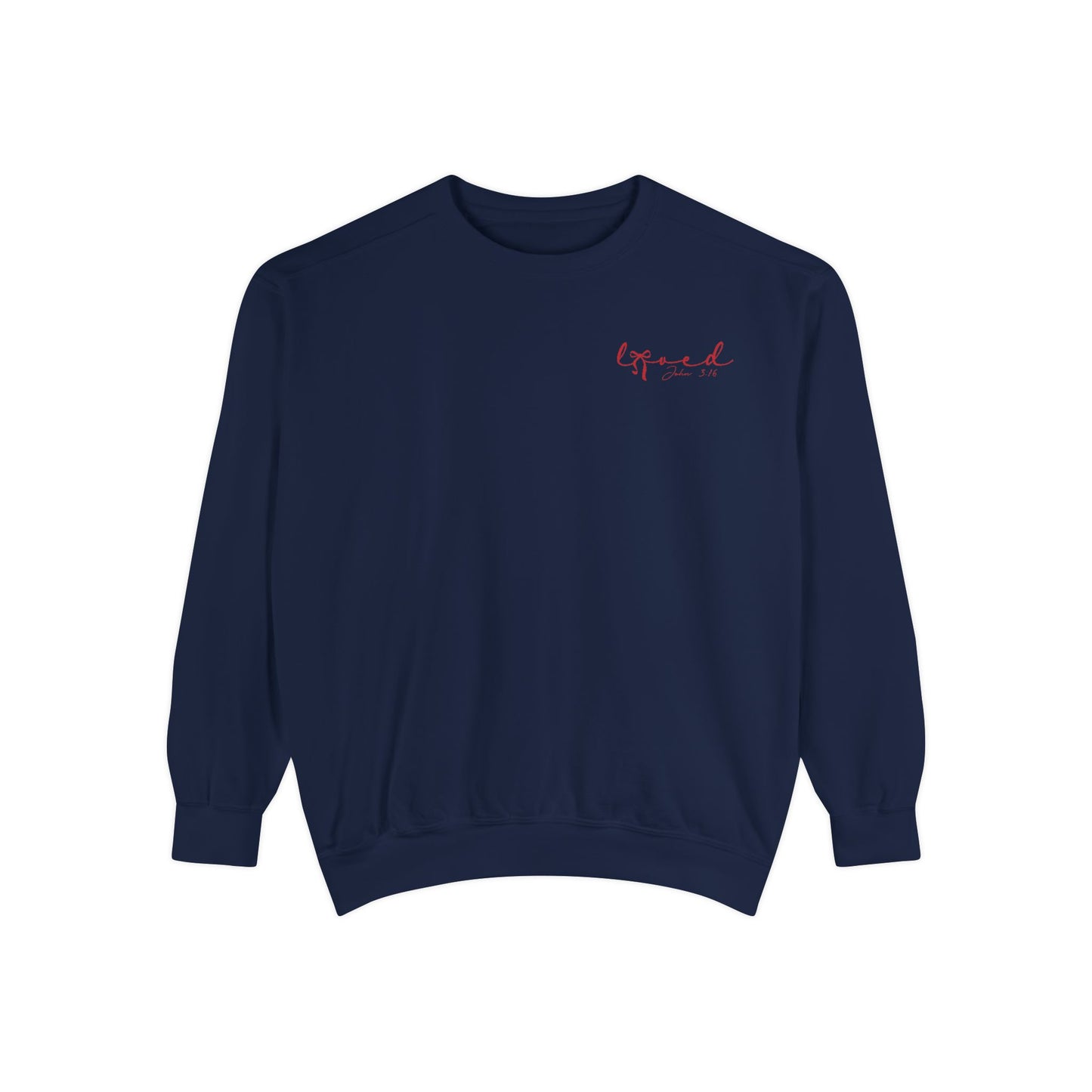 “Loved” Script Sweatshirt