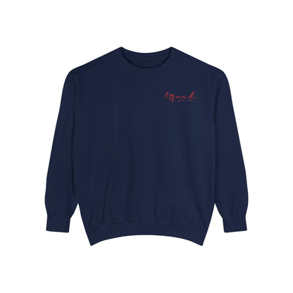 “Loved” Script Sweatshirt
