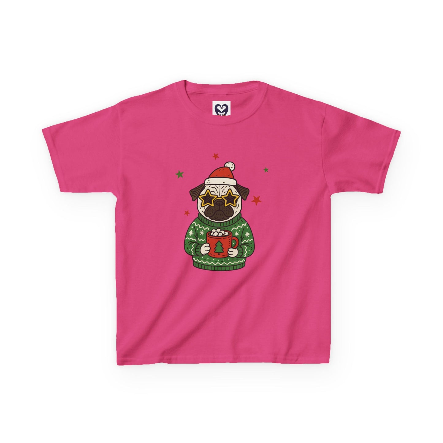 Festive Pug Kids Tee