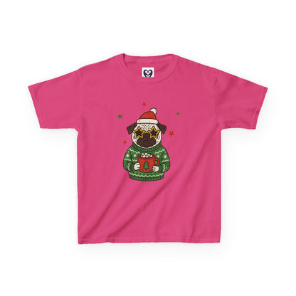 Festive Pug Kids Tee