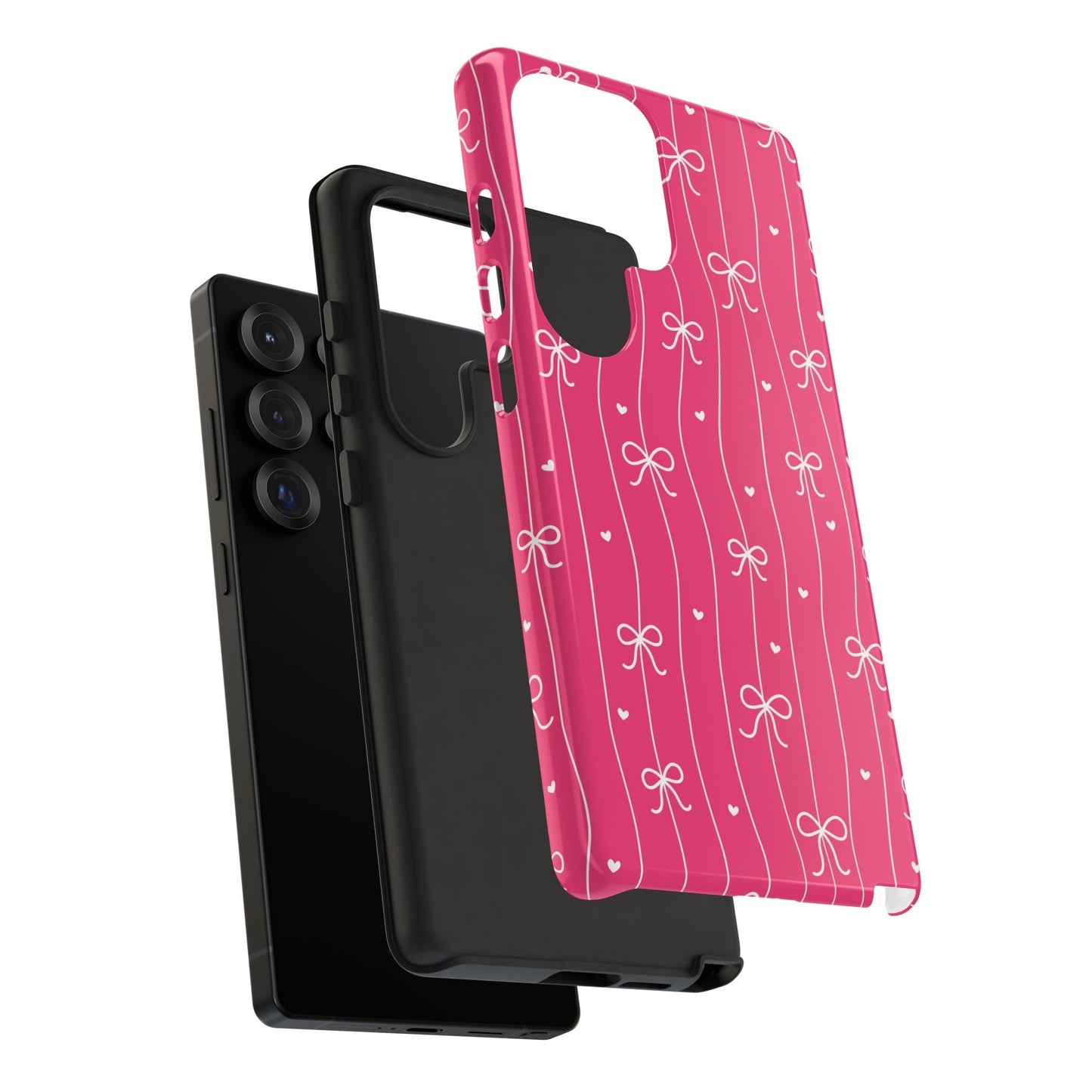Heart & Ribbon Pink Phone Case