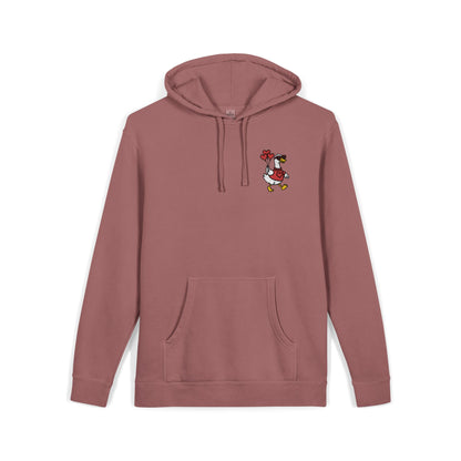 Vintage Pigment-Dyed Hoodie Embroidered Duck