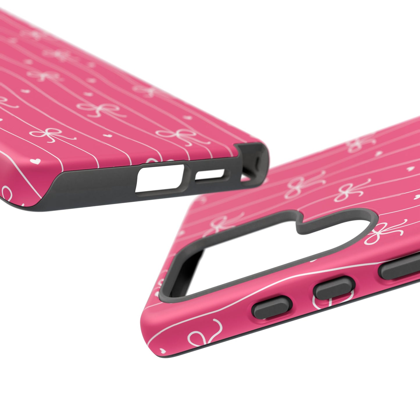 Heart & Ribbon Pink Phone Case