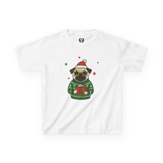 Festive Pug Kids Tee