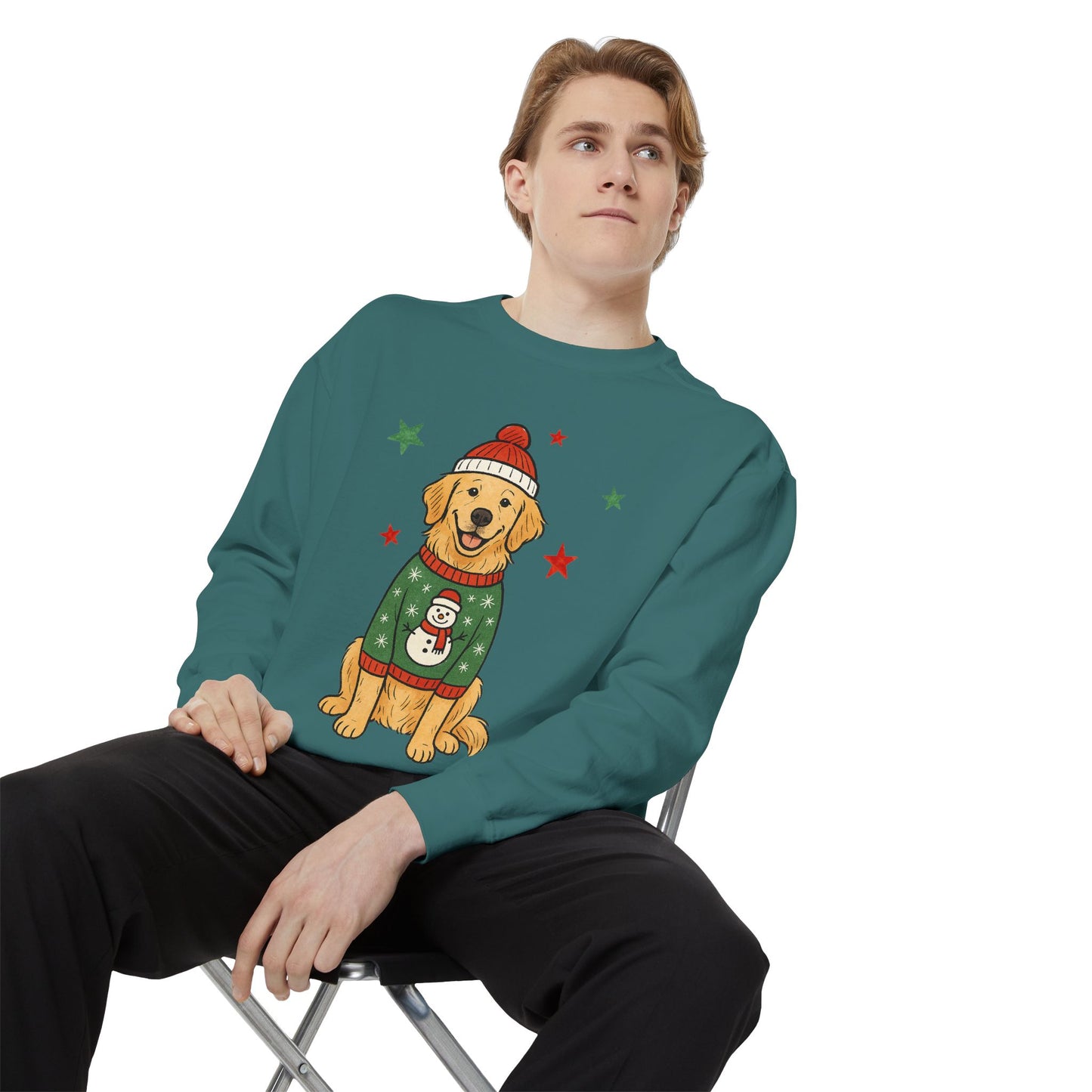 Holiday Golden Retriever Sweatshirt