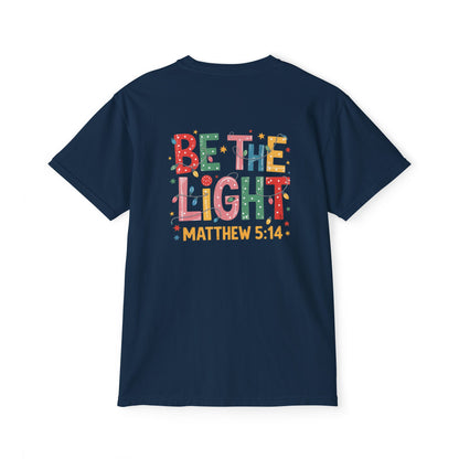 Inspirational Christian Tee — “Be The Light” Matthew 5:14