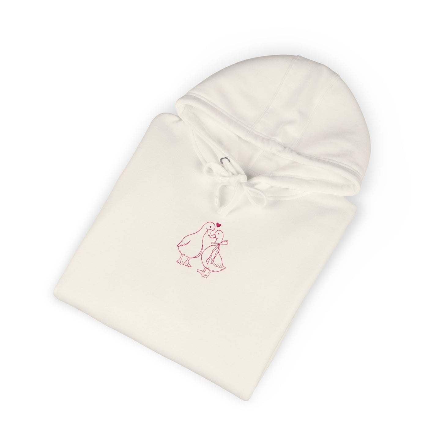 Duck Couple Sketch Hoodie Minimal