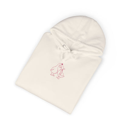 Duck Couple Sketch Hoodie Minimal