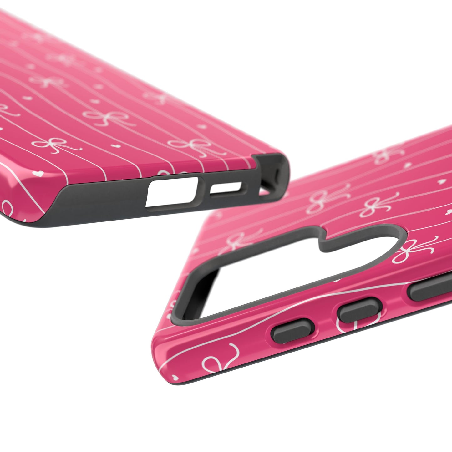 Heart & Ribbon Pink Phone Case