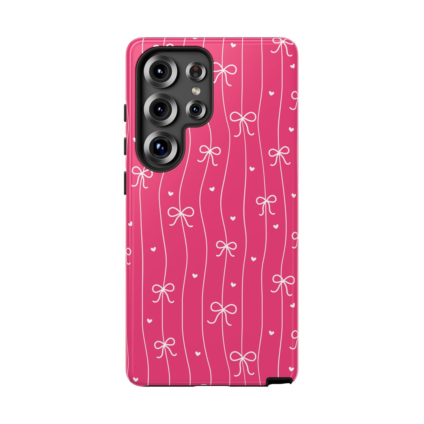 Heart & Ribbon Pink Phone Case