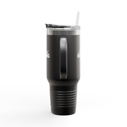 40oz Insulated Travel Mug — "I'm Just Kidding" Funny Tumbler