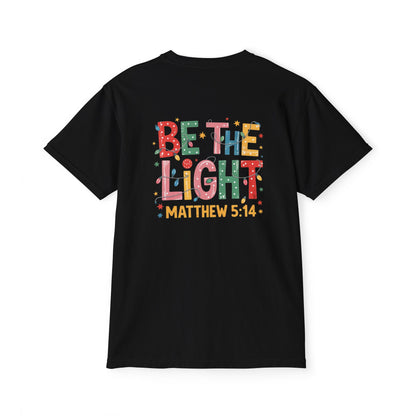 Inspirational Christian Tee — “Be The Light” Matthew 5:14