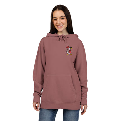 Vintage Pigment-Dyed Hoodie Embroidered Duck