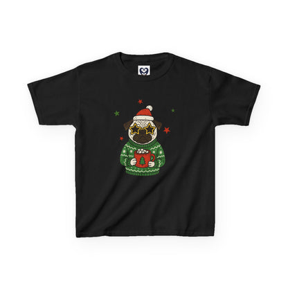 Festive Pug Kids Tee