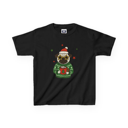 Festive Pug Kids Tee
